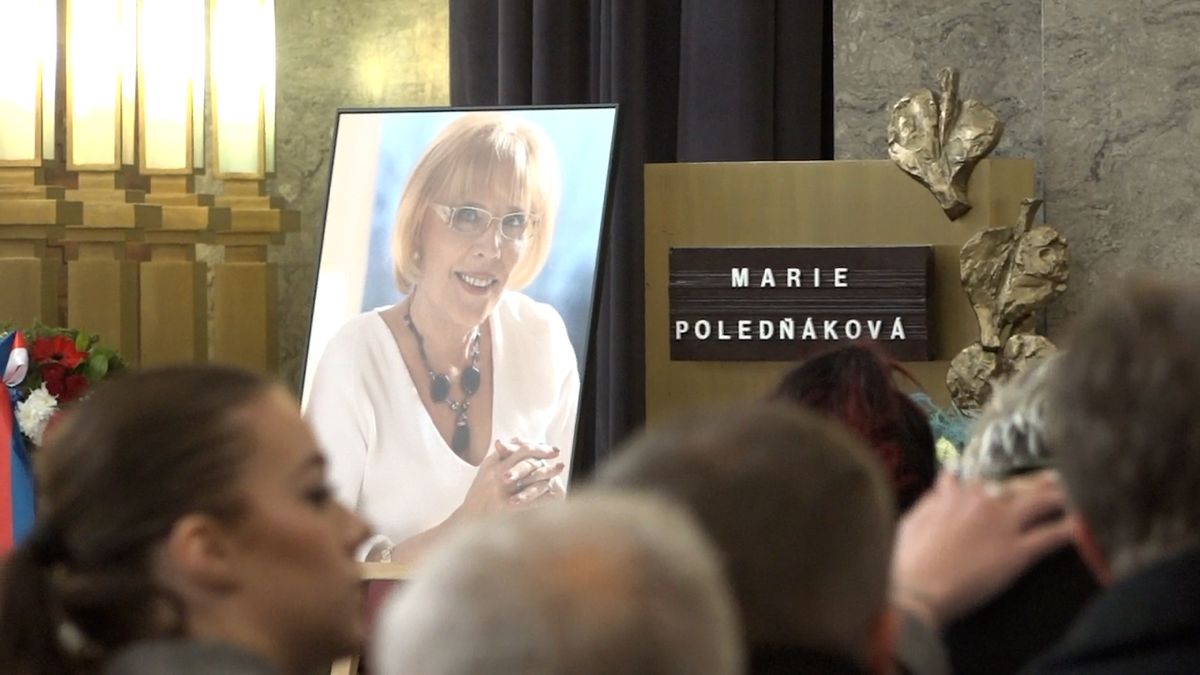Rodina a přátelé se rozloučili s Marií Poledňákovou
